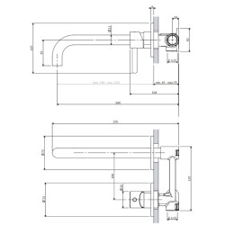 Baterie pentru lavoar Omnires Y Y1215HLNI (Brushed Nickel) Thumb