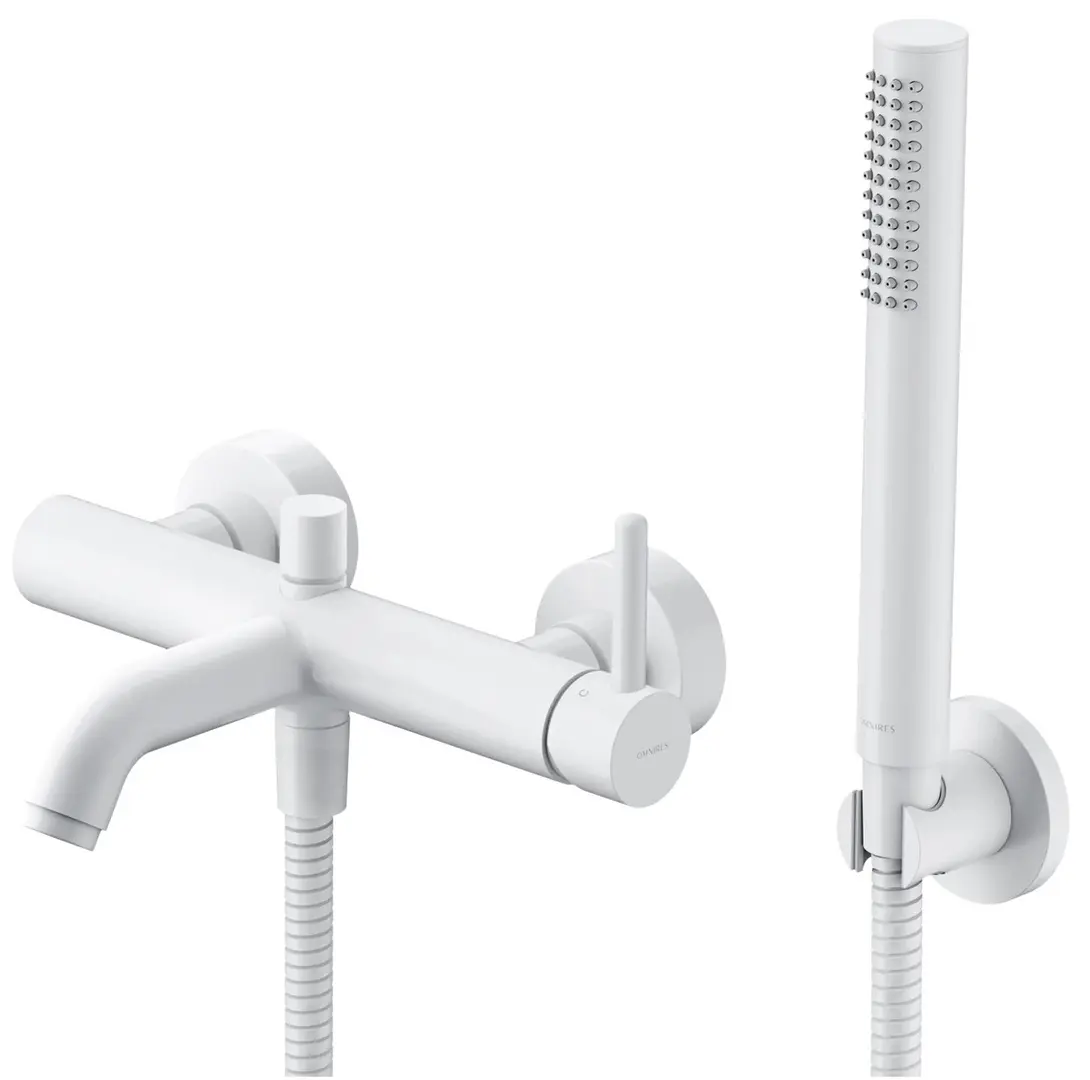 Смеситель для ванны и душа Omnires Y Y1231WM (Matt White)