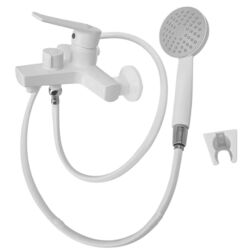 Смеситель для ванны и душа Plamix Leo 009 Euro Set (White) Thumb