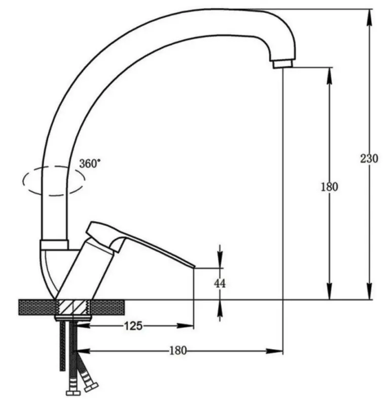 Baterie pentru bucatarie Potato P4104 (Chrome) - 2