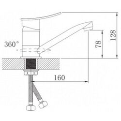 Cмеситель для кухни Potato P4520-2 (Chrome) Thumb