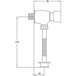 Baterie pentru pisoar Potato P903 (Chrome) Thumb