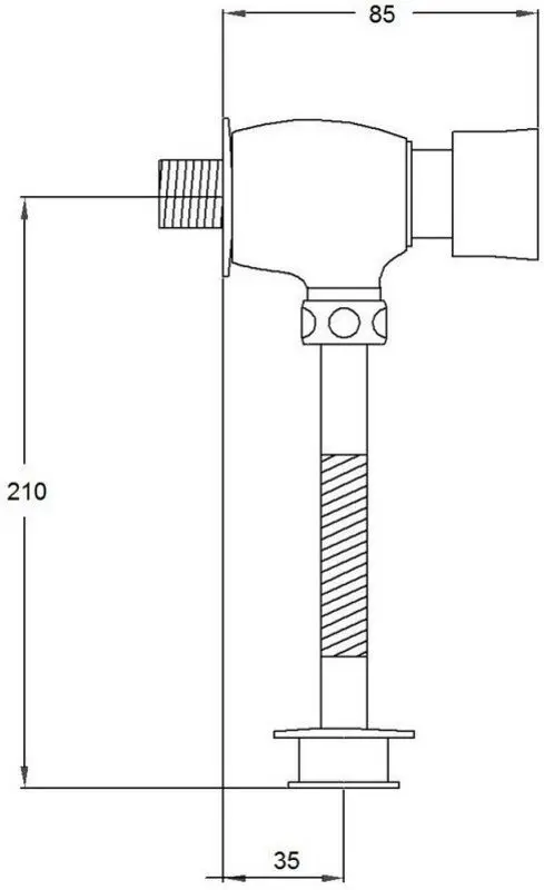 Baterie pentru pisoar Potato P903 (Chrome) - 2