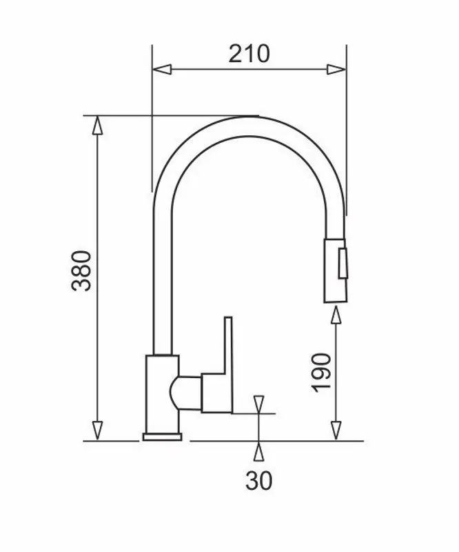 Смеситель для кухни Pyramis Idea Volcano 090941338 (Black) - 2