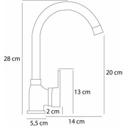 Baterie pentru chiuveta Pyramis Bello 090918501 (Black) Thumb