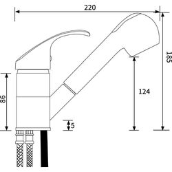 Смеситель для мойки Pyramis Fido 090919938 (Chrome) Thumb