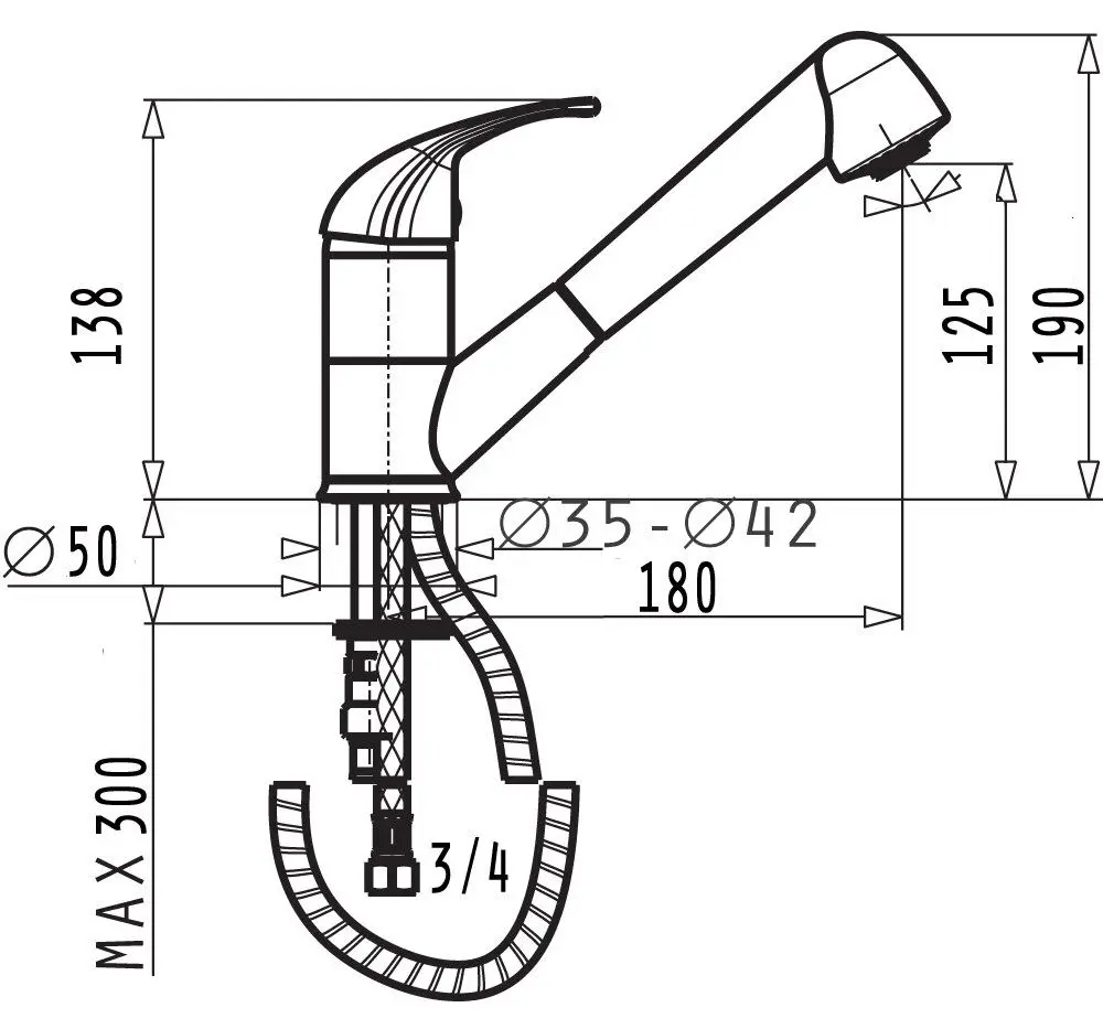 Baterie pentru chiuveta Pyramis Fido 090920038 (Sand Beige) - 4