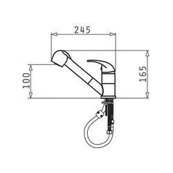 Смеситель для мойки Pyramis Fido 090920138 (Black) Thumb