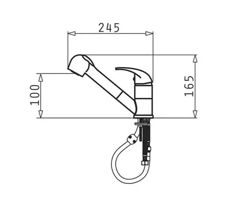 Смеситель для мойки Pyramis Fido 090920138 (Black) - 3