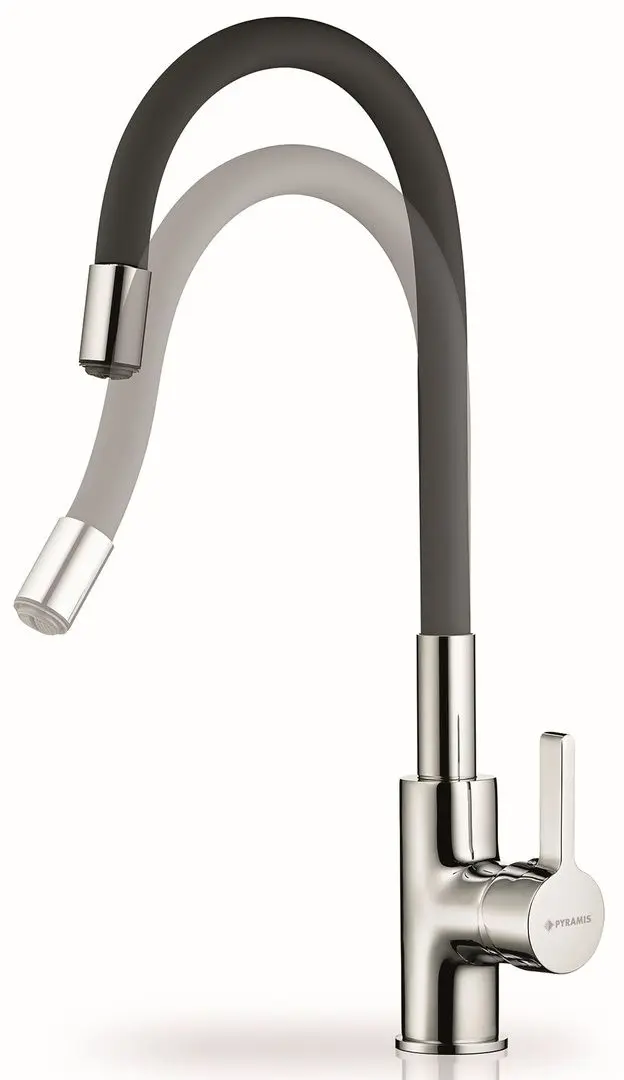 Baterie pentru chiuveta Pyramis Flessi 090919638 (Black/Chrome) - 3