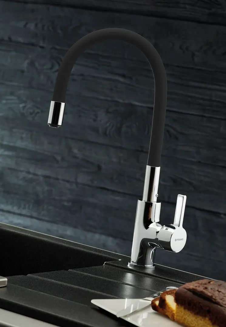 Baterie pentru chiuveta Pyramis Flessi 090919638 (Black/Chrome) - 4