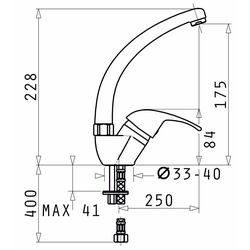 Смеситель для мойки Pyramis Ossia 090918901 (Black) Thumb