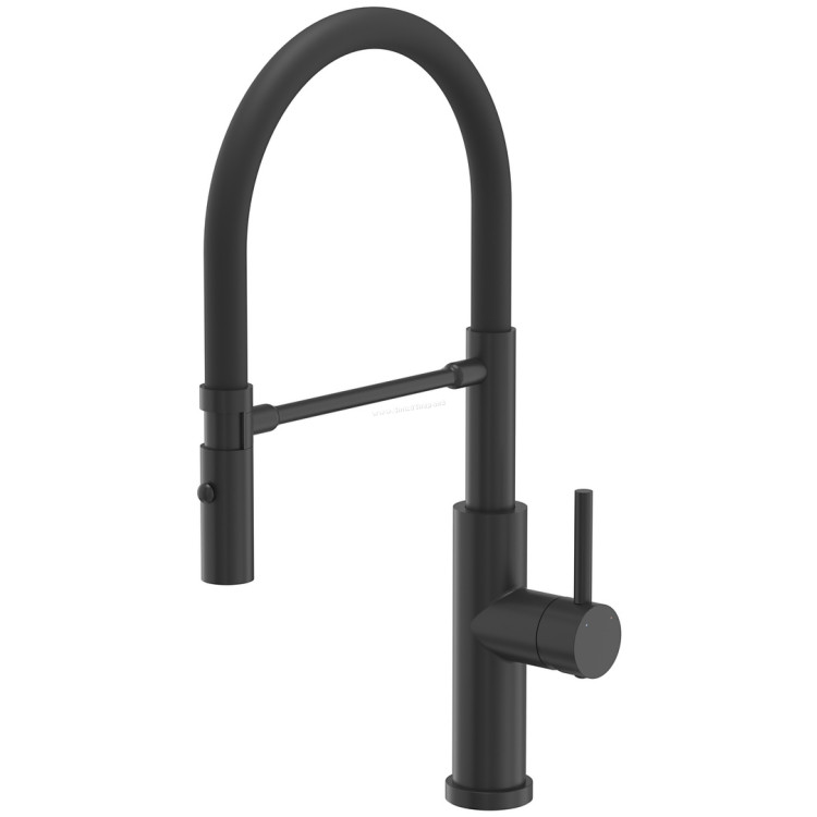 Смеситель для мойки Quadron Andy (Pure Carbon/Black)