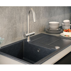 Смеситель для мойки Quadron Caren (Brushed Steel) Thumb