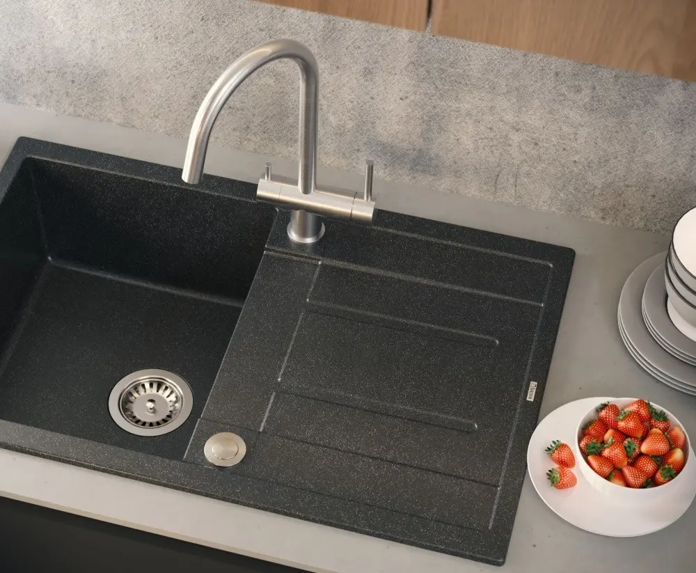Смеситель для мойки Quadron Caren (Brushed Steel) - 3