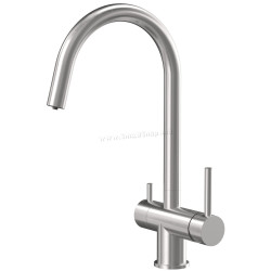 Смеситель для мойки Quadron Caren (Brushed Steel)