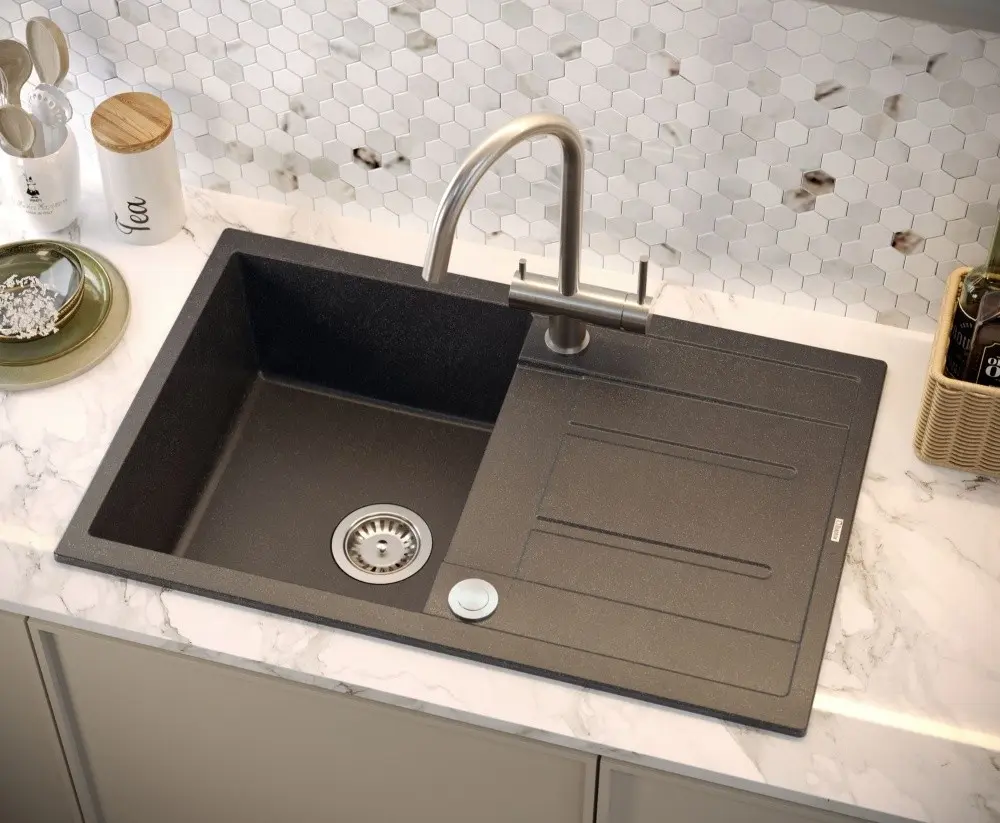 Смеситель для мойки Quadron Caren (Brushed Steel) - 4