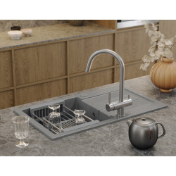 Смеситель для мойки Quadron Caren (Brushed Steel) Thumb