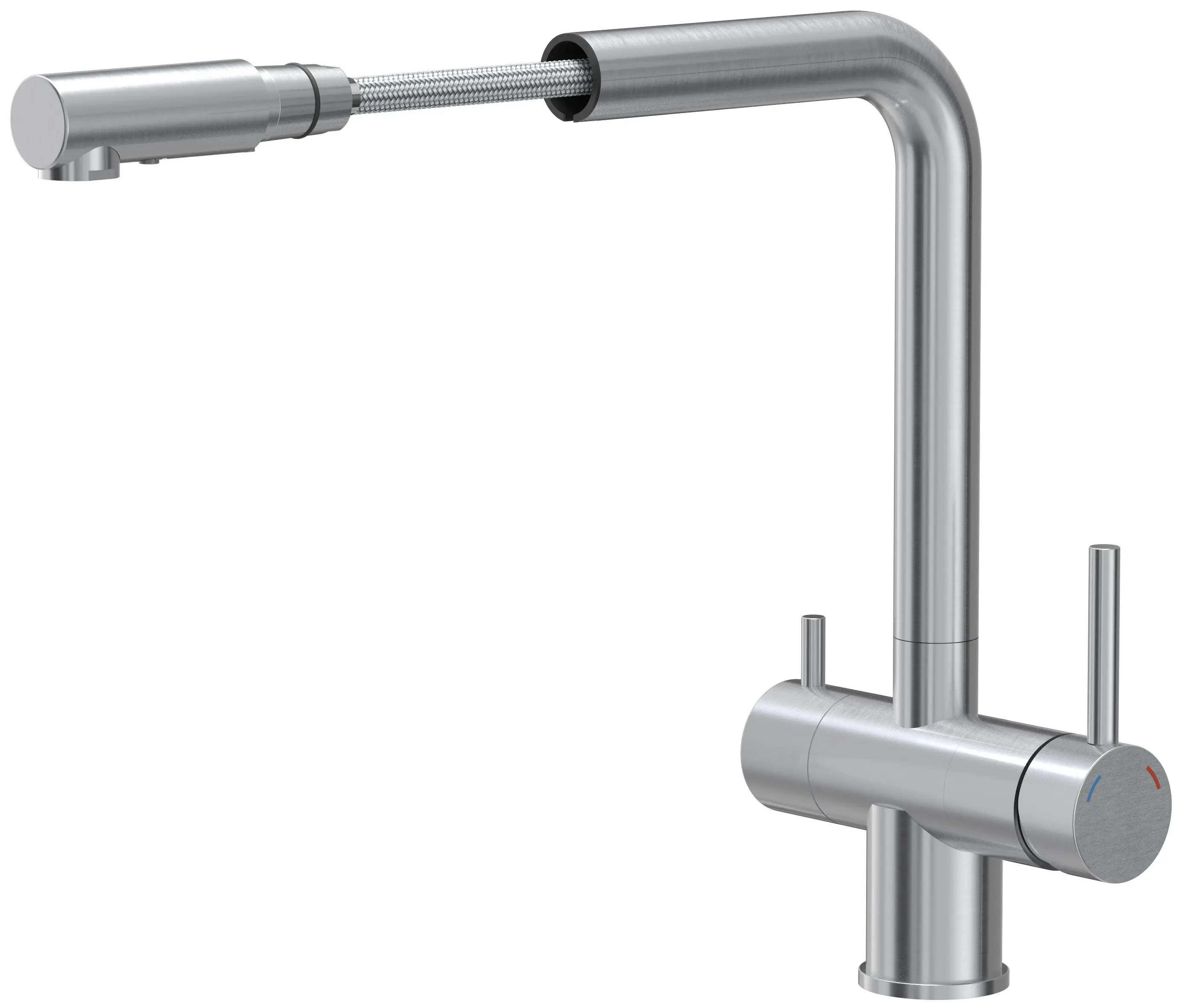 Смеситель для мойки Quadron Ellen (Brushed Steel) - 2