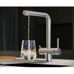 Смеситель для мойки Quadron Ellen (Brushed Steel) Thumb