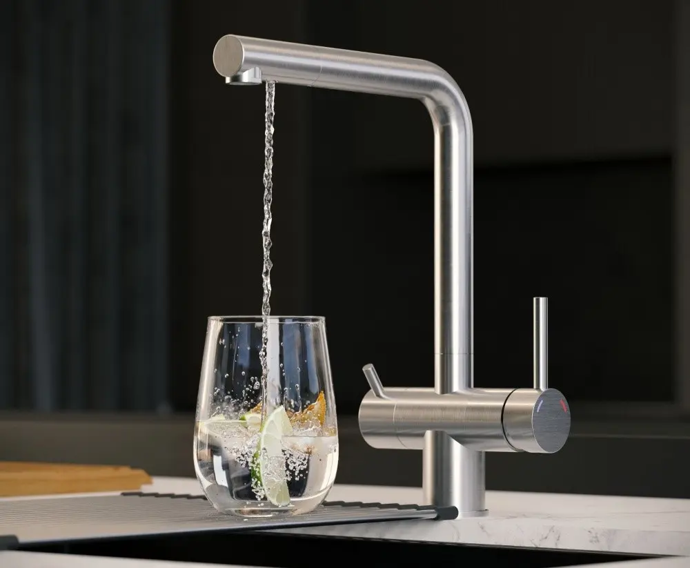 Смеситель для мойки Quadron Ellen (Brushed Steel) - 4