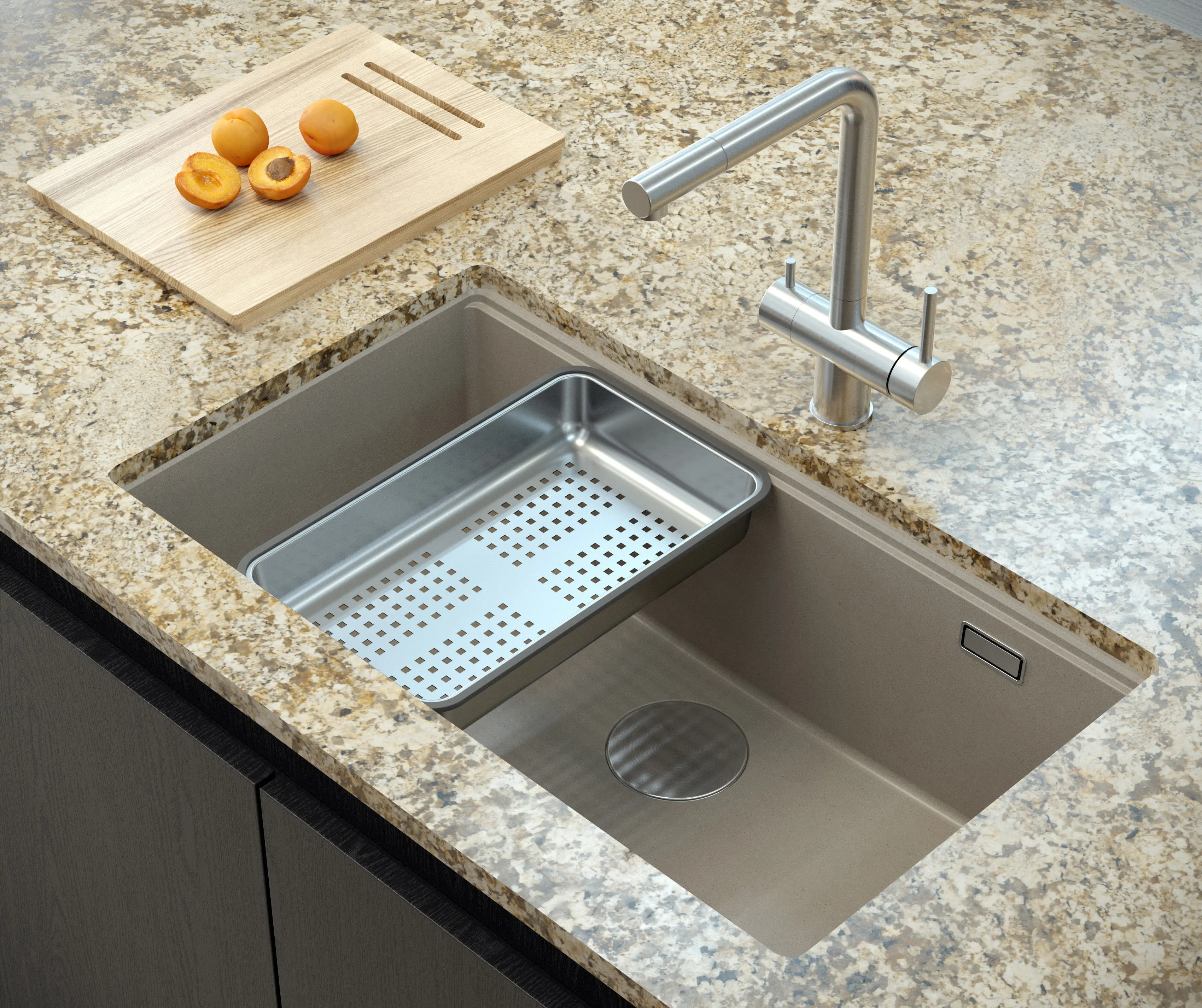 Смеситель для мойки Quadron Ellen (Brushed Steel) - 5