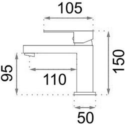 Baterie pentru lavoar Rea Fenix B7894 (Black) Thumb