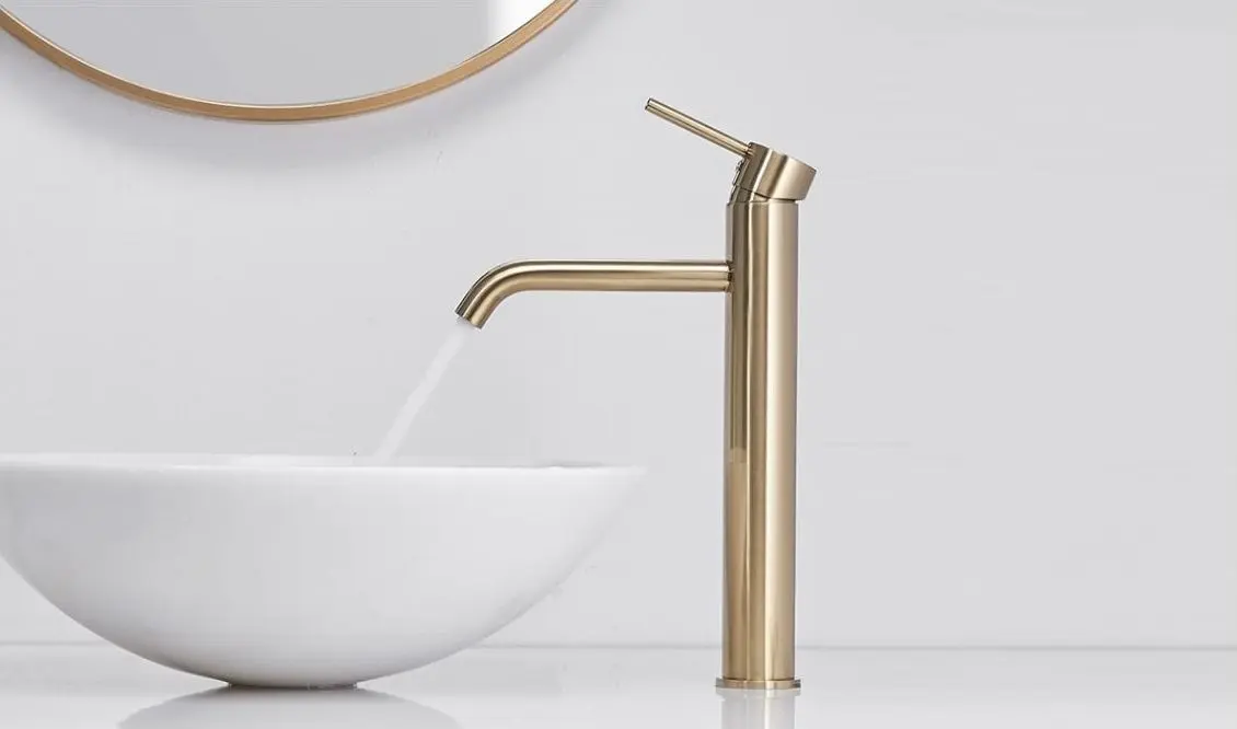 Baterie pentru lavoar Rea Lungo B9409 (Light Gold) - 2