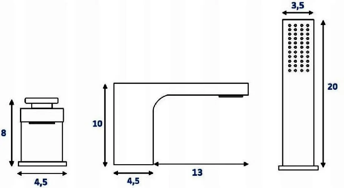 Baterie pentru cada si dus Rea Sonic B0185 (Black) - 3