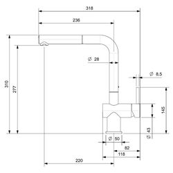 Смеситель для мойки Reginox Cedar R31643 (Black) Thumb
