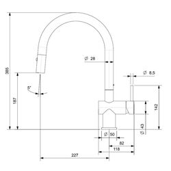 Baterie pentru chiuveta Reginox Flint R31650 (Chrome) Thumb