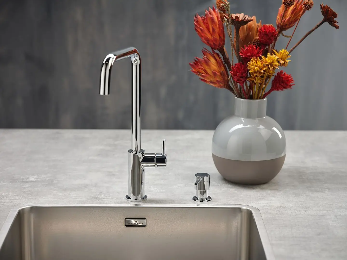 Baterie pentru chiuveta Reginox Leon R31612 (Chrome)