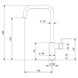 Baterie pentru chiuveta Reginox Leon R31612 (Chrome) Thumb