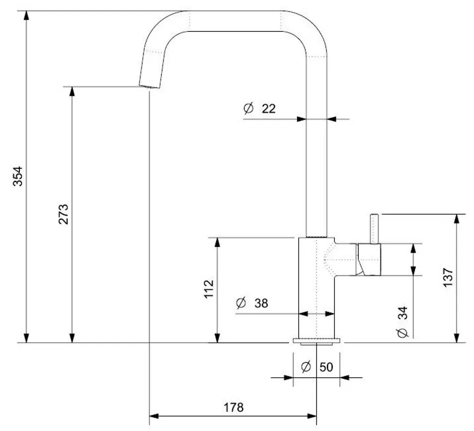 Смеситель для мойки Reginox Leon R35276 (Gold Flax)