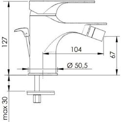 Смеситель для биде Remer Class Line L20NO (Black Matte) Thumb