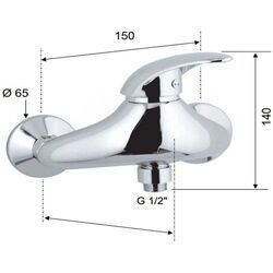 Baterie pentru dus Remer Ten T31 CS (Chrome/Satin) Thumb