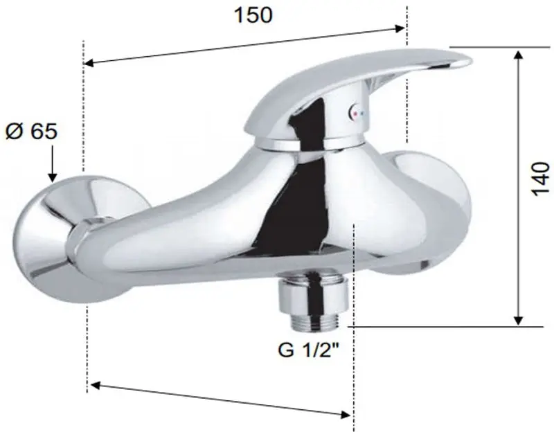 Baterie pentru dus Remer Ten T31 CS (Chrome/Satin) - 2