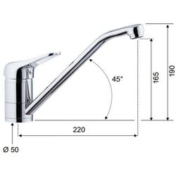 Baterie pentru chiuveta Remer Kiss K40 (Chrome) Thumb