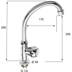 Baterie pentru chiuveta Remer RR54EX (Chrome) Thumb