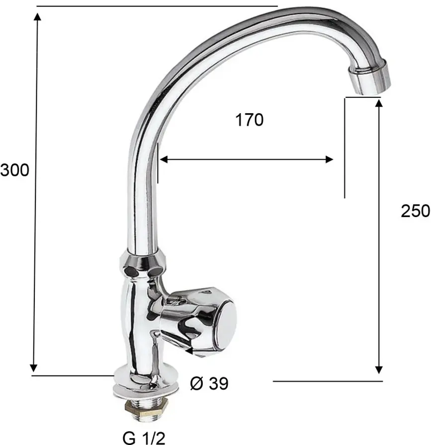 Baterie pentru chiuveta Remer RR54EX (Chrome)