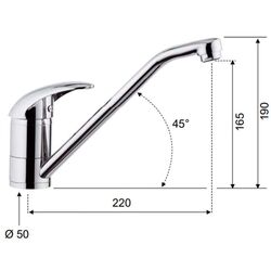 Baterie pentru chiuveta Remer Ten T40 CS (Chrome) Thumb