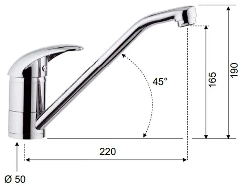 Baterie pentru chiuveta Remer Ten T40 CS (Chrome) - 2