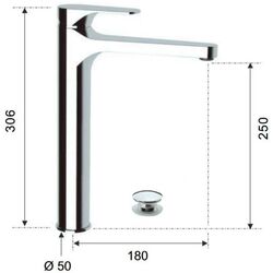 Baterie pentru lavoar Remer Class Line L10LXL (Chrome) Thumb