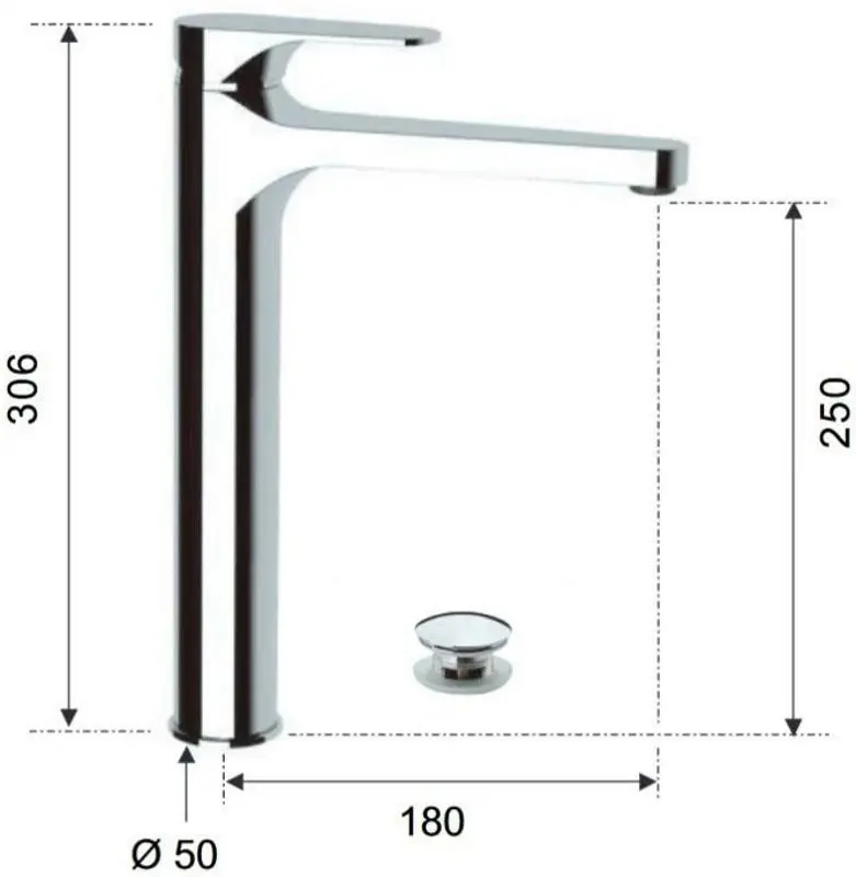 Baterie pentru lavoar Remer Class Line L10LXL (Chrome) - 2