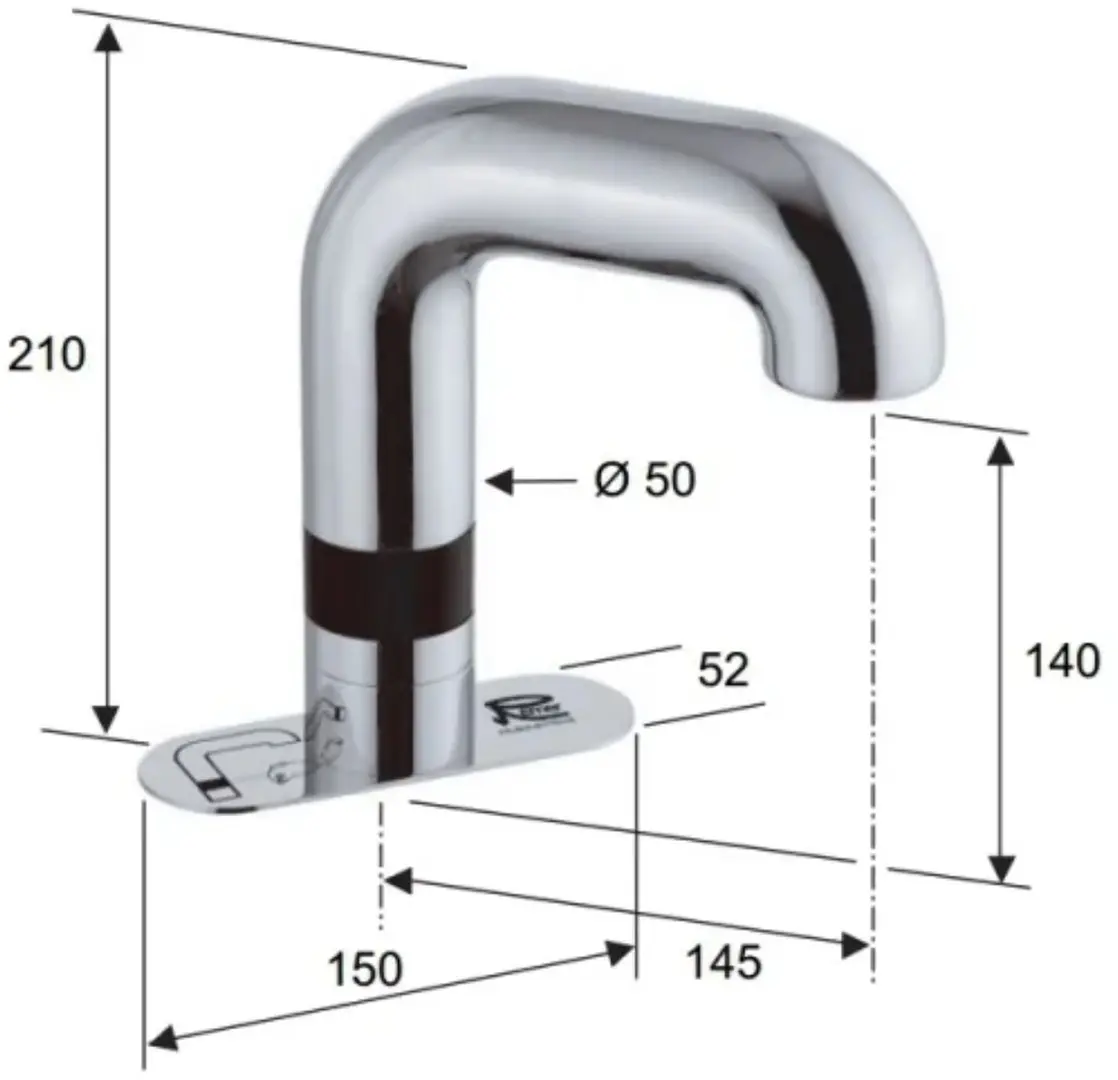 Baterie pentru lavoar Remer SE14 (Chrome)