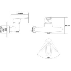 Смеситель для душа RJ Narciz RBZ100-5 (Chrome) Thumb