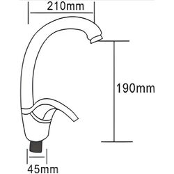 Baterie pentru bucatarie RJ Aurora RBZ029-8N (Chrome) Thumb