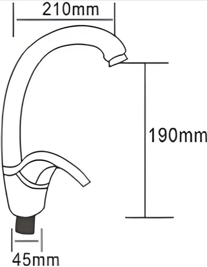 Baterie pentru bucatarie RJ Aurora RBZ029-8N (Chrome) - 3