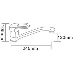Смеситель для мойки RJ Atlant RBZ002-6 (Chrome) Thumb