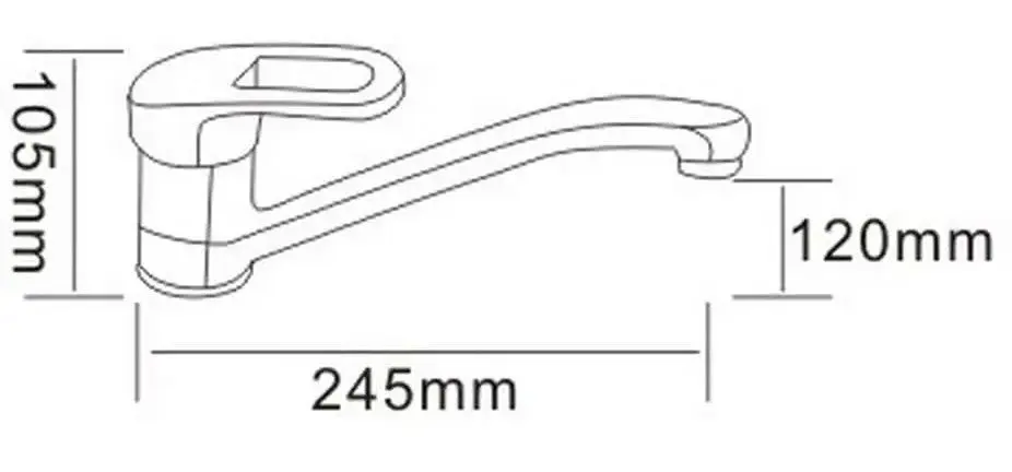 Смеситель для мойки RJ Atlant RBZ002-6 (Chrome) - 3